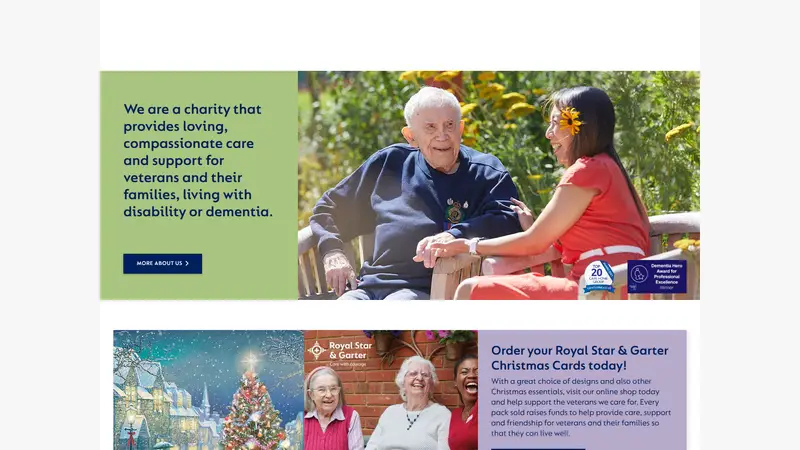 Starandgarter - homepage (desktop)