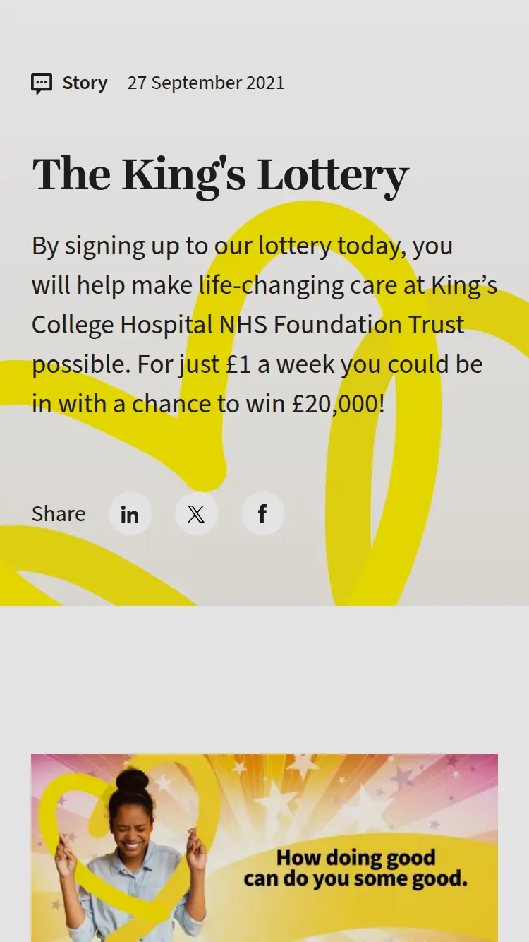 Supportkings - homepage (mobile)