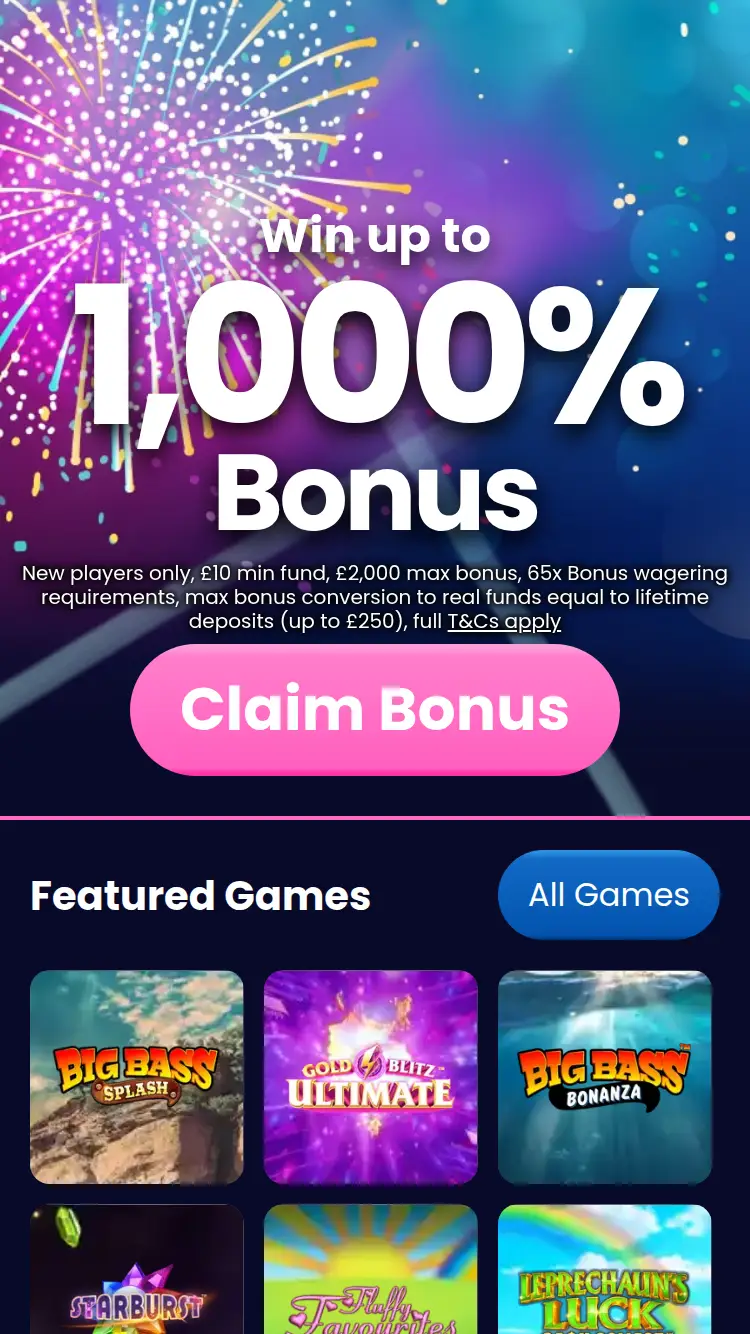 Takeaway Slots - homepage (mobile)