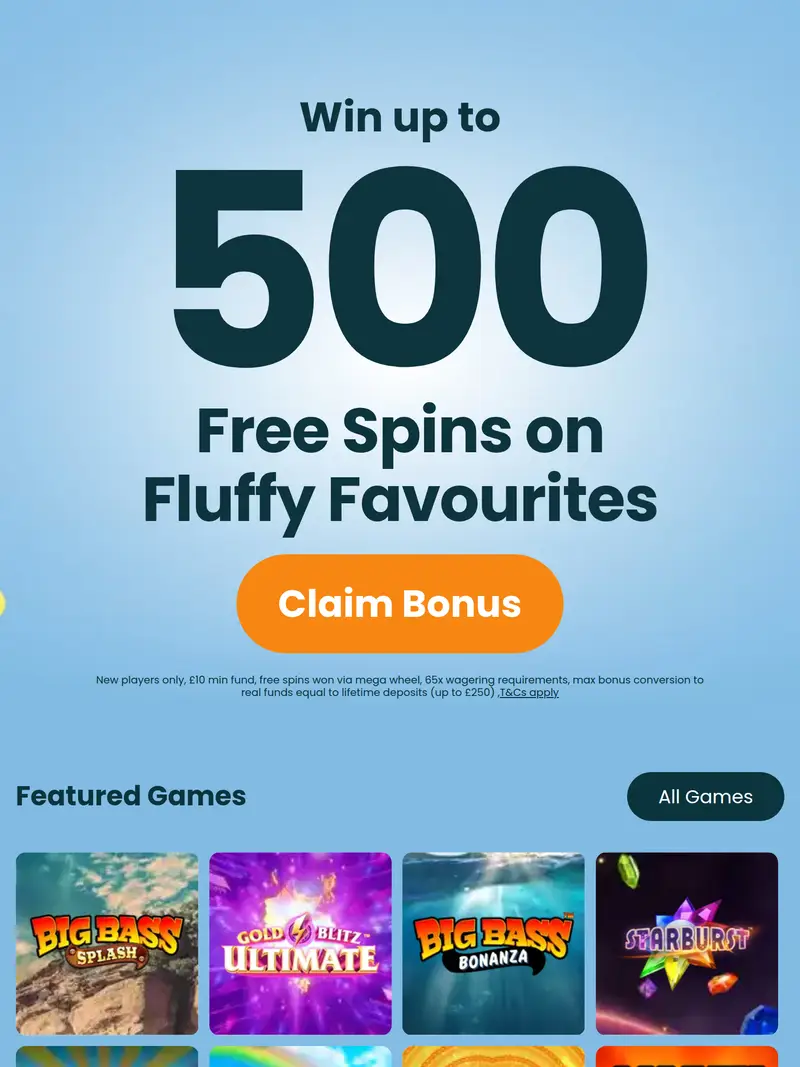 Teatime Bingo - homepage (tablet)