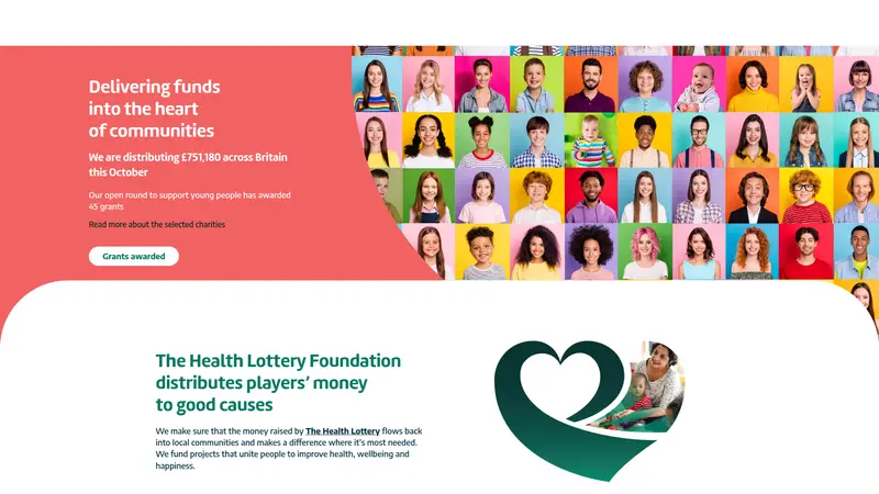 Thehealthlotteryfoundation - homepage (desktop)